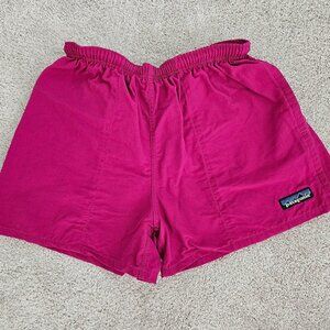 Patagonia Kids Quick Dry Pink Shorts With Mesh Lining - Size 8